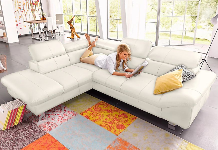 COTTA Ecksofa "Driver L-Form" mit Kopfteilverstellung, wahlweise mit Bettfu günstig online kaufen