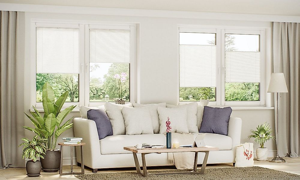 Sonello Plissee ohne Bohren Rollo Klemmfix für Fenster & Tür Lichtschutz, b günstig online kaufen