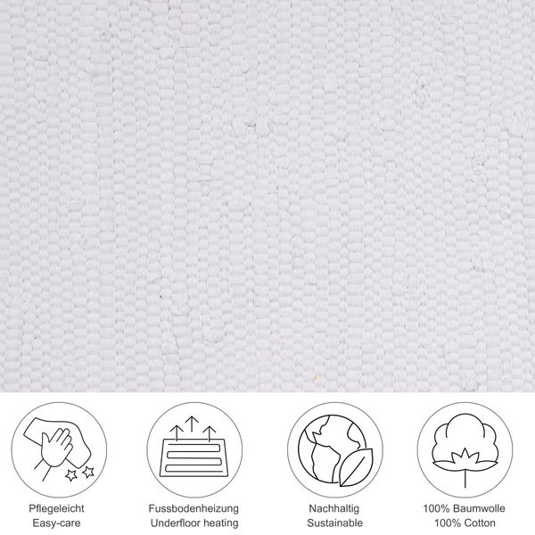 THEKO Teppich Happy Cotton Fleckerl, handgewebt, günstig online kaufen