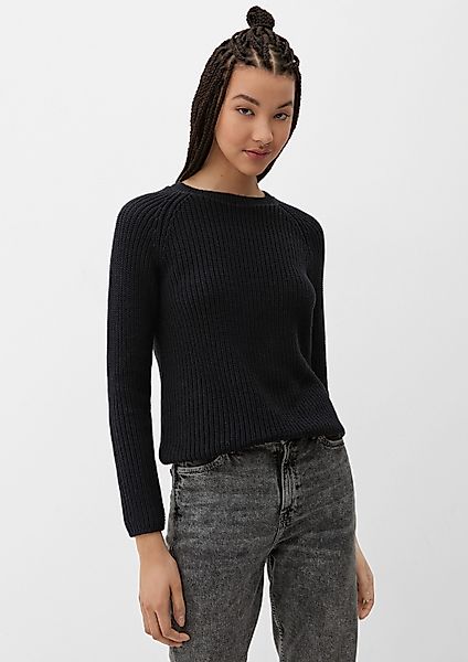 QS Longpullover Strickpullover Pullover aus Strick günstig online kaufen