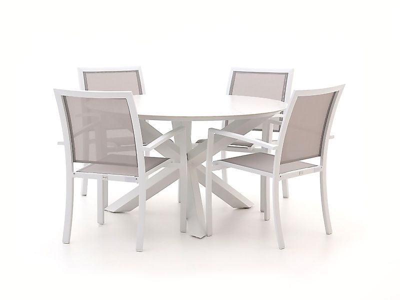 Bellagio Anzio/Lodola ø 130 cm Gartenmöbel-Set 5-teilig stapelbar günstig online kaufen