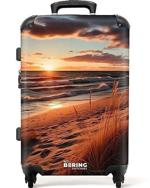 NoBoringSuitcases.com© Hartschalen-Trolley mit leuchtende Räder - Meer bei günstig online kaufen