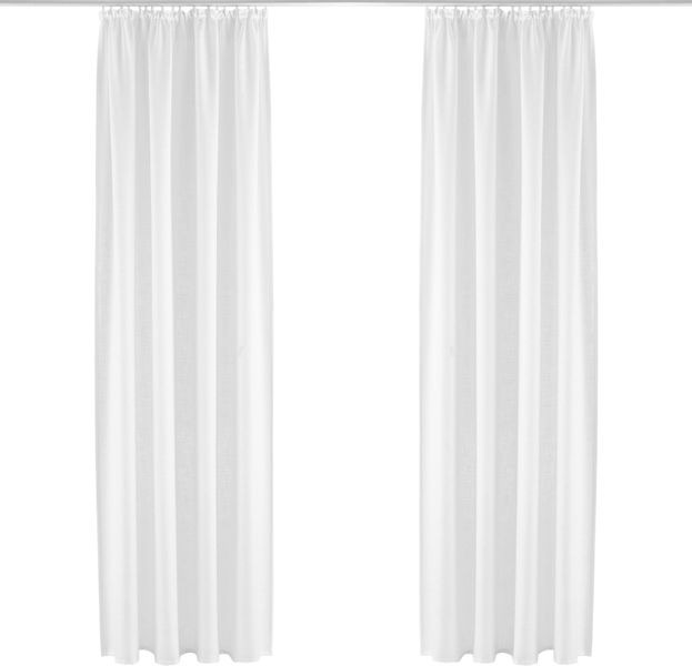 my home Gardine "Nora" Kräuselband 1 Stk. tlg. Blickdicht, Leinenlook, Poly günstig online kaufen