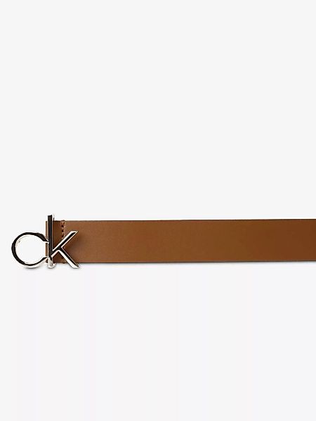Calvin Klein Gürtel RE-LOCK LOGO BELT Cognac 3cm Länge 75cm günstig online kaufen