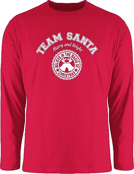 Shirtracer Rundhalsshirt Team Santa - Merry günstig online kaufen