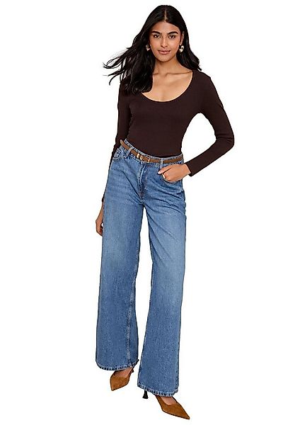 Friends Like These Langarmshirt Friends Like These Ripp-Shirt mit U-Ausschn günstig online kaufen