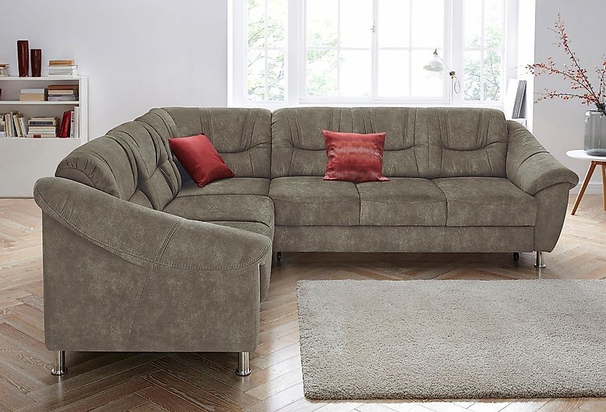 sit&more Ecksofa "Salsa L-Form" mit Federkern, wahlweise mit Bettfunktion günstig online kaufen