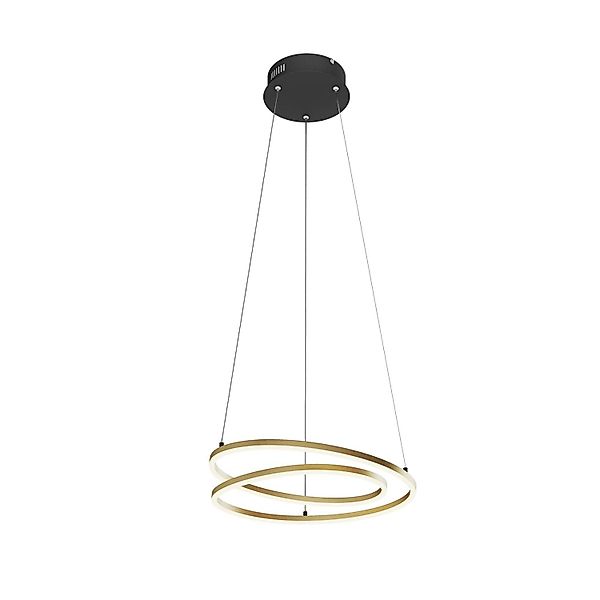 Lindby LED Davian 9639135 Dimmbar Modern in Gold Messing aus Aluminium 1-fl günstig online kaufen