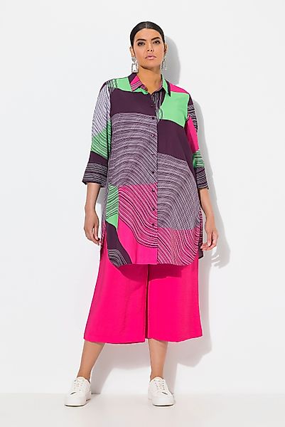 Ulla Popken Longbluse Hemdbluse längere A-Linie günstig online kaufen