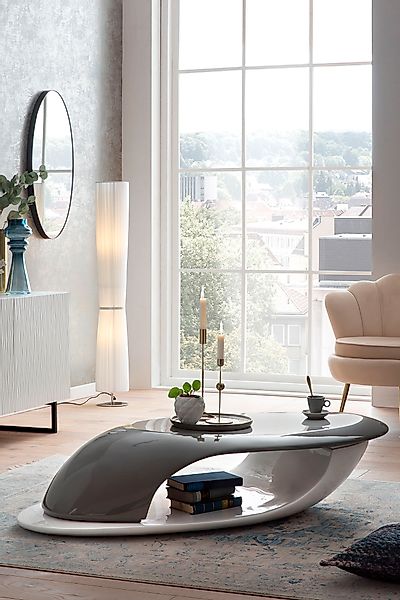 SalesFever Couchtisch, Fiberglas-Couchtisch: Zweifarbiges Design, unverglei günstig online kaufen