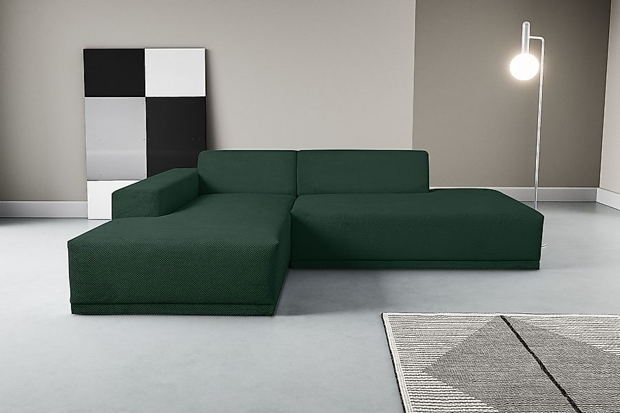 WERK2 Ecksofa »Apollo, hoher Sitzkomfort, aktuelles Design, Breite 264cm, L günstig online kaufen