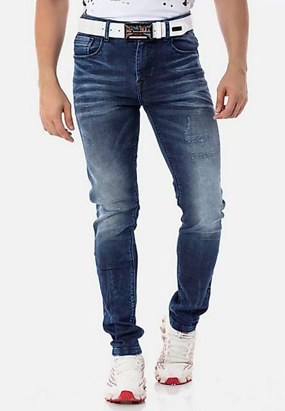 Cipo & Baxx Straight-Jeans in modernem Look günstig online kaufen