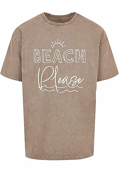 Merchcode T-Shirt "Merchcode Herren Beach Please Acid Washed Heavy Oversize günstig online kaufen