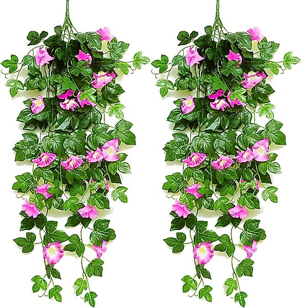 Kunstblumenstrauß 2 Stück Kunstpflanze Kunstblumen Hängend günstig online kaufen
