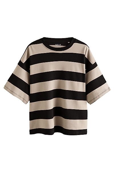 Next T-Shirt Kastiges Relaxed Fit Oversized-T-Shirt, Baumwolle (1-tlg) günstig online kaufen
