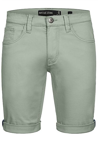 Indicode Jeansshorts Villeurbanne aus elastischer Bauwoll-Qualität günstig online kaufen