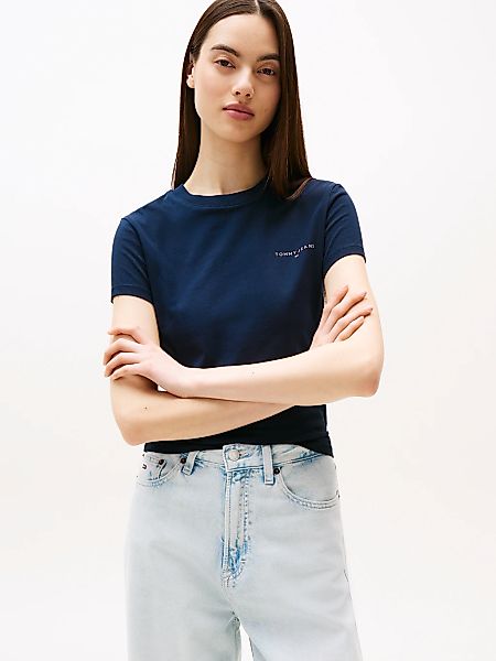 Tommy Jeans Kurzarmshirt "TJW SLIM LINEAR SS TEE EXT" günstig online kaufen