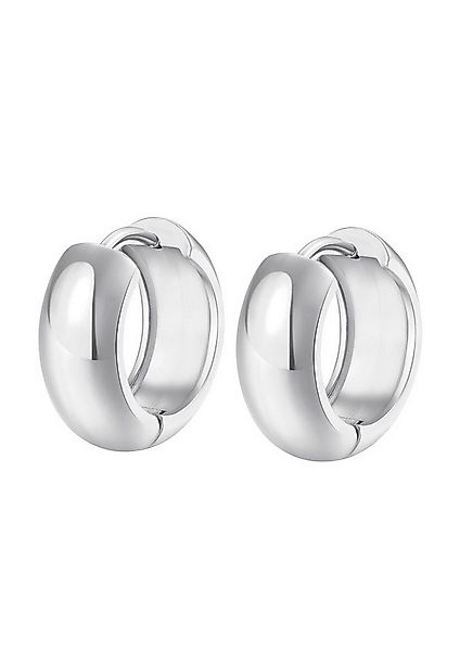 Hey Happiness Klappcreolen Edelstahl Ohrringe Damen 18K vergoldet massiv, C günstig online kaufen