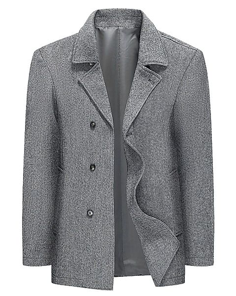 Allthemen Kurzmantel mit Reverskragen Wintermantel Twill günstig online kaufen
