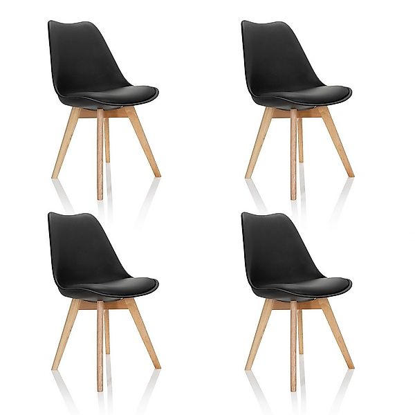 hjh OFFICE Schalenstuhl Schalenstuhl 4er Pack günstig online kaufen