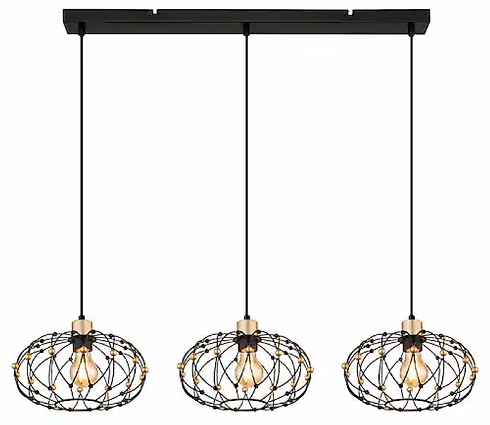 GLOBO LIGHTING Hängeleuchte »GREYS« E27 1 Stk. Hängelampe Esszimmer-Leuchte günstig online kaufen