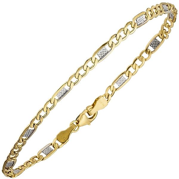 Schmuck Krone Goldarmband 3,7mm Steg-Panzerarmband aus günstig online kaufen