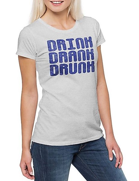 Urban Backwoods Print-Shirt Drink Drank Drunk Damen T-Shirt Alcohol Beer Be günstig online kaufen