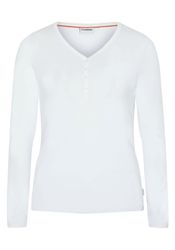 GARDENA Langarmshirt im Henley-Stil mit V-Neck günstig online kaufen