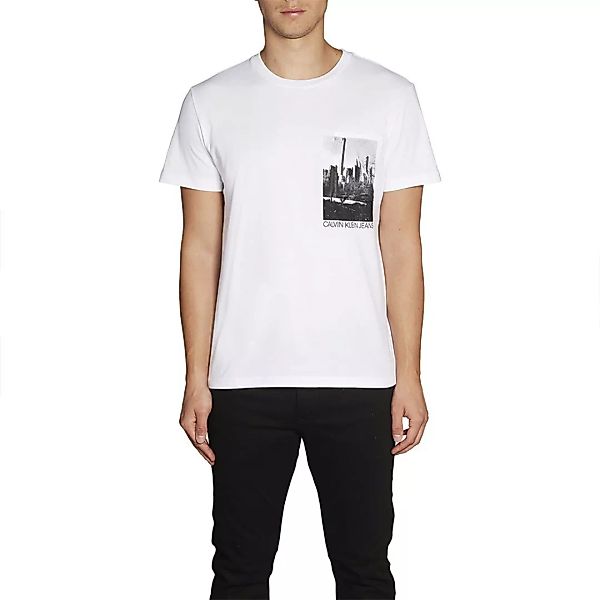 Calvin Klein Jeans New York Photo Print Pocket Kurzärmeliges T-shirt L Brig günstig online kaufen