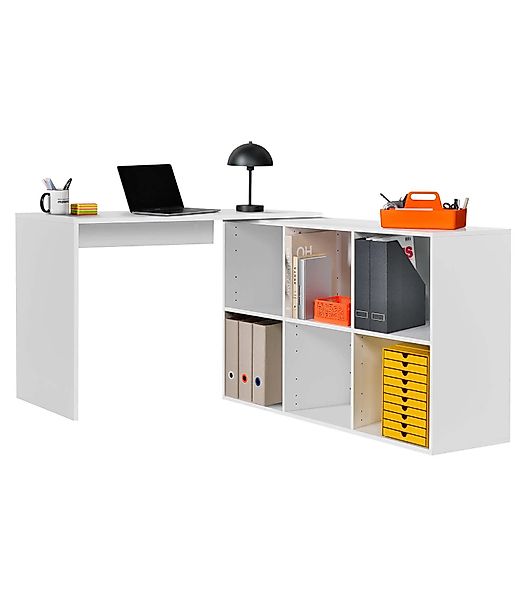 mokebo Eckschreibtisch Der Produktive (mit 6 günstig online kaufen
