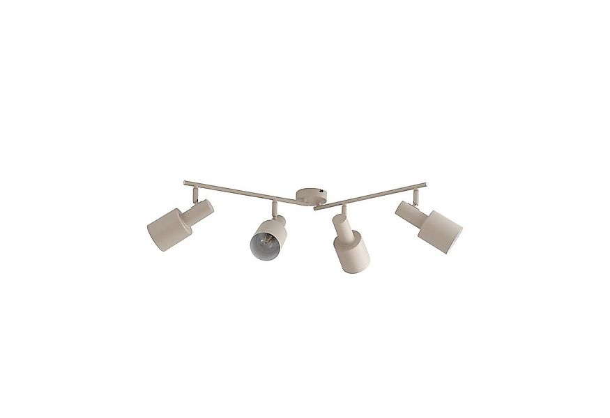 Lindby Deckenstrahler Ovelia, Metall, Creme IP20, 4 x 15 W LED günstig online kaufen