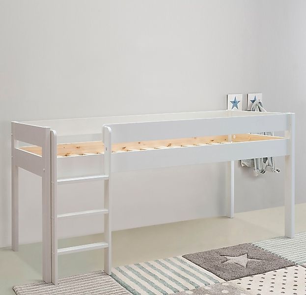 OTTO home Hochbett »"ROBIN " Massivholz, viel Stauraum, seitenverkehrt mont günstig online kaufen