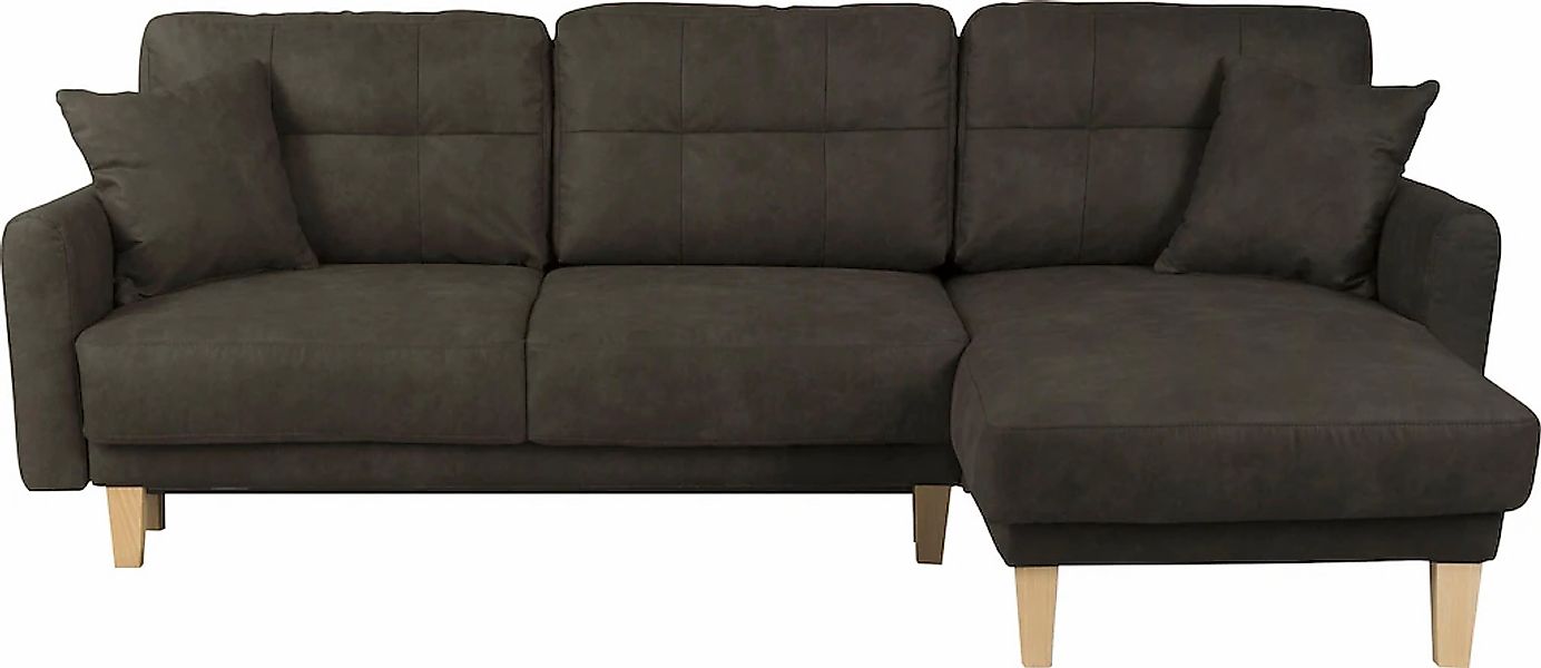Home affaire Ecksofa "TRIPLO optionale Schlafsofa mit Bettkasten, Maße B/T/ günstig online kaufen