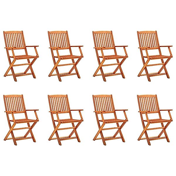 vidaXL Gartenstuhl Klappbare Gartenstühle 8 Stk. günstig online kaufen