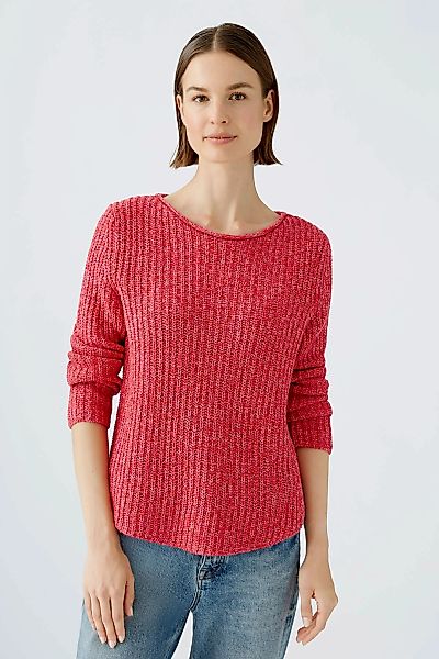Oui Rundhalspullover NAOLIN Pullover Baumwollmischung günstig online kaufen