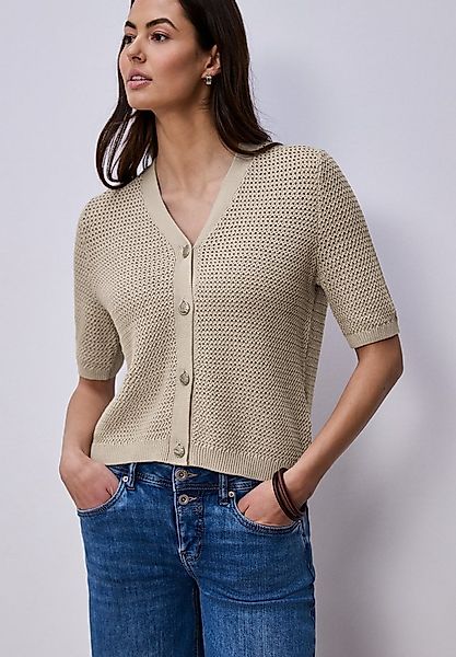 STREET ONE Strickjacke aus reiner Baumwolle günstig online kaufen