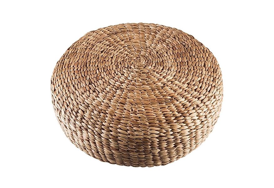 wohnfreuden Hocker Sitz-Pouf Bruno 55 cm aus Wasserhyazinthe natur, 30739 günstig online kaufen