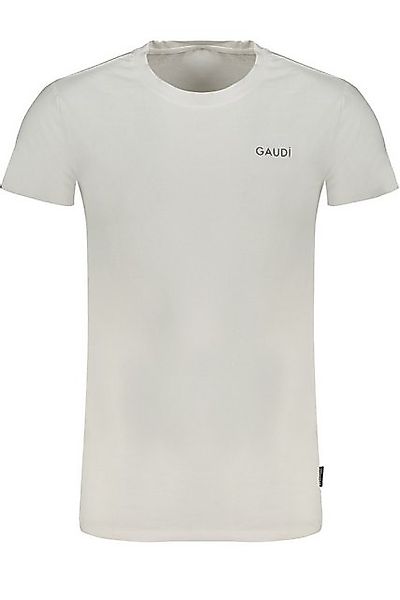 Gaudi T-Shirt Herren Kurzarm T-Shirt Weiß mit Rundhals und günstig online kaufen