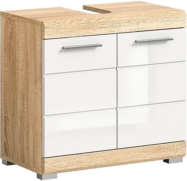 welltime Waschbeckenunterschrank SIENA, Breite 60cm, 2 Tür, 2 Fächer, mit S günstig online kaufen