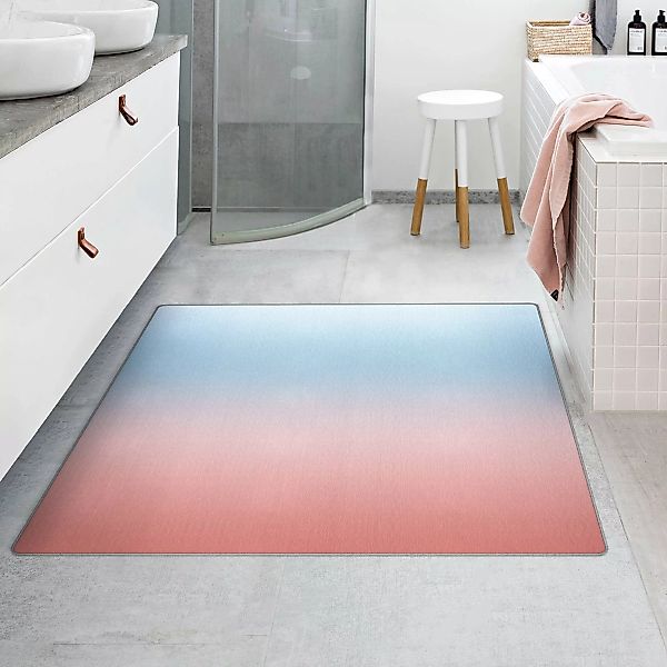 Teppich Blau-Rosa Farbverlauf günstig online kaufen