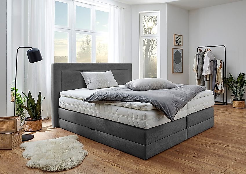 Westfalia Schlafkomfort Boxspringbett wahlweise mit Bettkasten und Topper günstig online kaufen