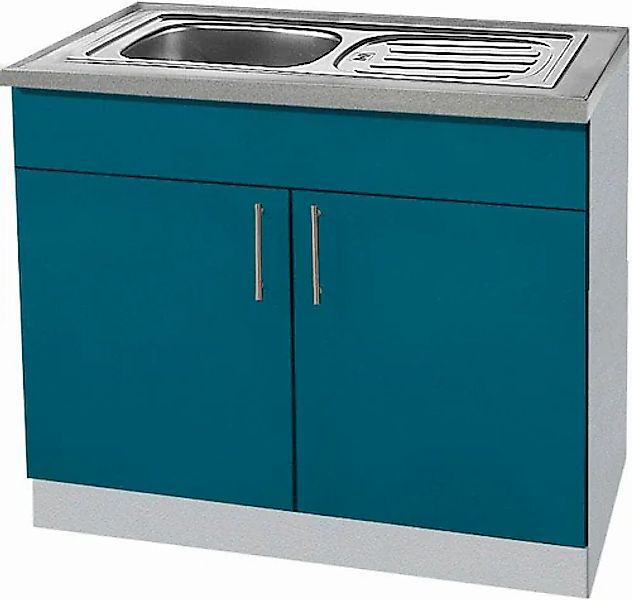 wiho Küchen Spülenschrank "Kiel" 100 cm breit günstig online kaufen