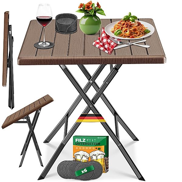 KESSER Bistrotisch Balkontisch klappbar (Gartentisch mit günstig online kaufen