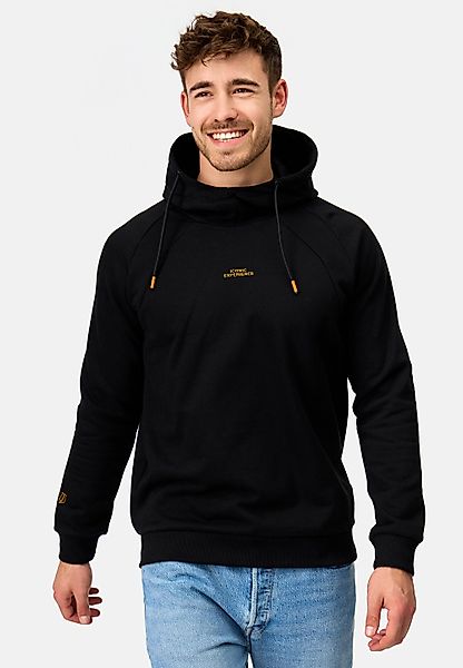 Indicode Kapuzenpullover INVir mit kurzem Schalkragen günstig online kaufen