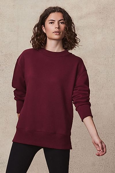 Next Longsweatshirt Angerautes Relaxed Fit Oversized-Sweatshirt günstig online kaufen
