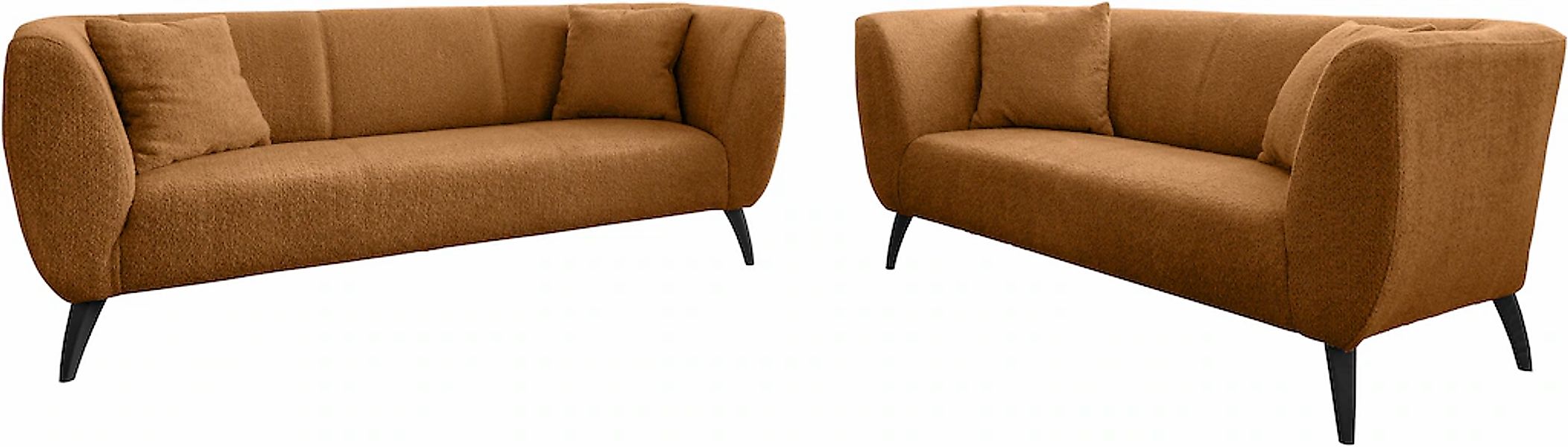 Home affaire Polstergarnitur "Colori" Set, 3-Sitzer und 2-Sitzer, 2 Stk. tl günstig online kaufen