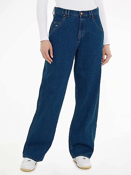 Tommy Jeans Weite Jeans DAISY JEAN LW BGY BH6110 mit Logostickerei günstig online kaufen