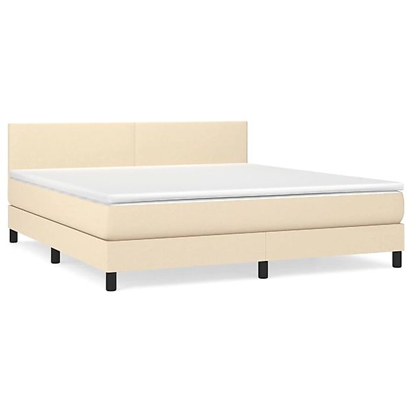 vidaXL Boxspringbett mit Matratze Schwarz 160x200 cm Stoff1397934 günstig online kaufen