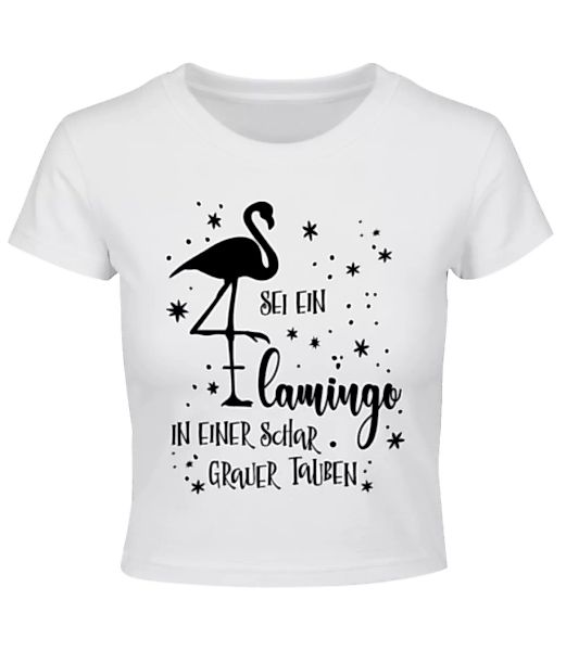 Sei Ein Flamingo · Crop T-Shirt günstig online kaufen