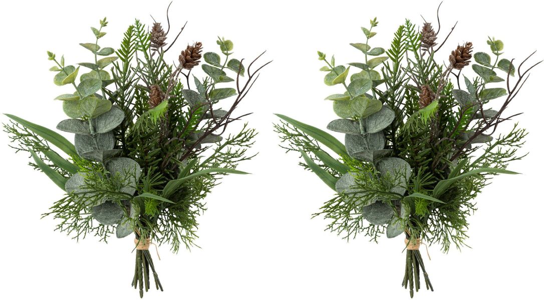 Winterliche Kunstpflanze Weihnachtsdeko Eukalyptus, Creativ green, günstig online kaufen